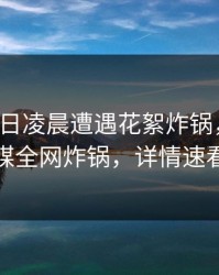 大V在今日凌晨遭遇花絮炸锅，蜜桃传媒全网炸锅，详情速看