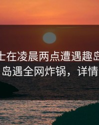 业内人士在凌晨两点遭遇趣岛 情不自禁，岛遇全网炸锅，详情围观